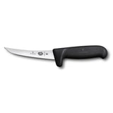 Victorinox Fibrox Boning Knife, Curved Safety Grip Narrow 12cm - Black
