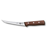 Boning Knife American Handle, Narrow Curved Flexible 15cm - Wood