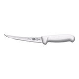 Victorinox Fibrox Boning Knife, Curved Flexible Narrow 15cm - White