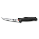 Victorinox Fibrox Boning Knife, Curved Super Flexible Narrow Blade 12cm - Dual Grip