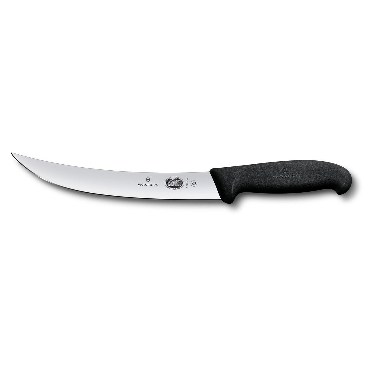 Victorinox Fibrox Breaking Knife, Curved Narrow 20cm - Black