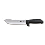 Victorinox Fibrox Slaughter and Butchers Knife, Safety Nose Wide Tip 18cm - Black