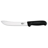 Victorinox Fibrox Butchers Knife, Safety Nose Heavy Stiff 18cm - Black