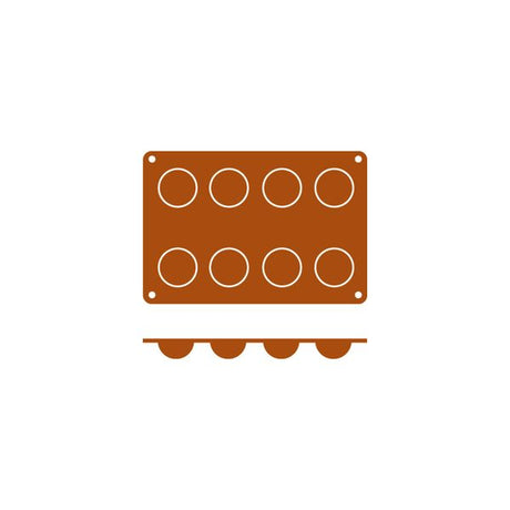 Silicon Mould-Bola | 8-Cup