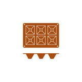Silicon Mould-Pyramid | 6-Cup