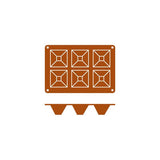 Frenti Pyramid Silicone Baking & Dessert Mould (6-Cup / 15-Cup Sizes)