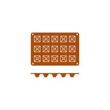 Silicon Mould-Pyramid | 15-Cup