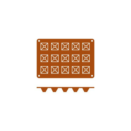Silicon Mould-Pyramid | 15-Cup