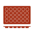 54609 - FRENTI Silicon Mould-Pomponete | 24-Cup