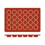 54609 - FRENTI Silicon Mould-Pomponete | 24-Cup