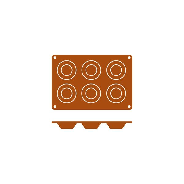 Silicon Mould-Tartaleta | 6-Cup