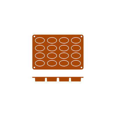 Frenti Oval Silicone Baking & Dessert Mould (9-Cup / 16-Cup Sizes)