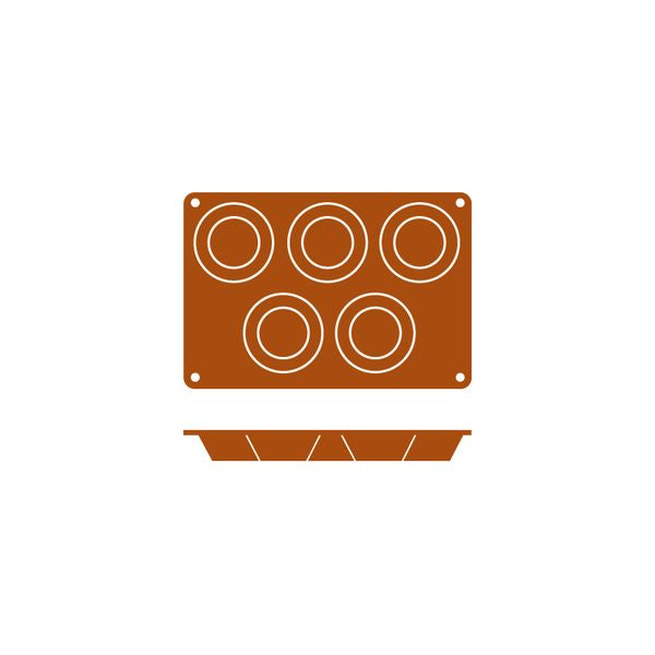 Silicon Mould-Muffin | 5-Cup