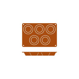 Frenti Muffin Silicone Baking & Cupcake Mould (Multi-Cup Sizes)
