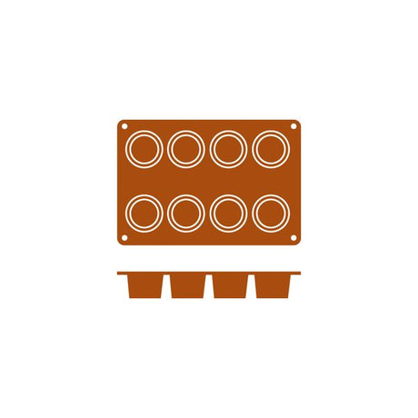 Silicon Mould-Cilindro | 8-Cup