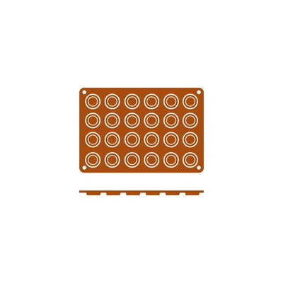 Frenti Florentino Florentine Silicone Baking & Dessert Mould (8-Cup / 24-Cup)