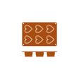 54636 - Silicon Mould-Corazon | 6-Cup