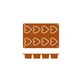 Frenti Silicone Specialty Baking & Dessert Mould (Brioche Fluted / Corazon Heart Styles)