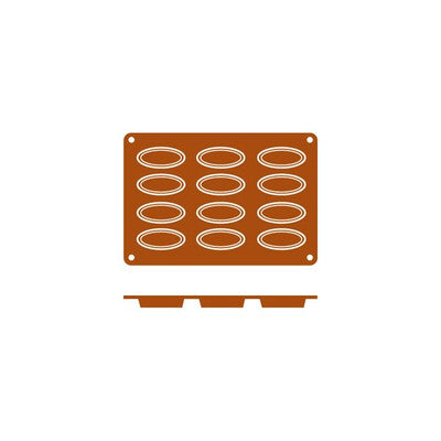 Frenti Barqueta Boat Shaped Silicone Baking & Dessert Mould (9-Cup / 12-Cup Sizes)