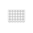 Silicon Mould-Brioche, 24-Cup, Cup Size: 79X35Mm/84Ml