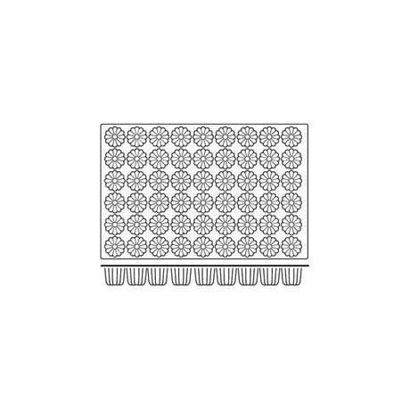 Silicon Mould-Canneles, 54-Cup, Cup Size: 56X50Mm/80Ml