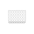 Silicon Mould-Half Sphere, 28-Cup, Cup Size: 70X35Mm/90Ml