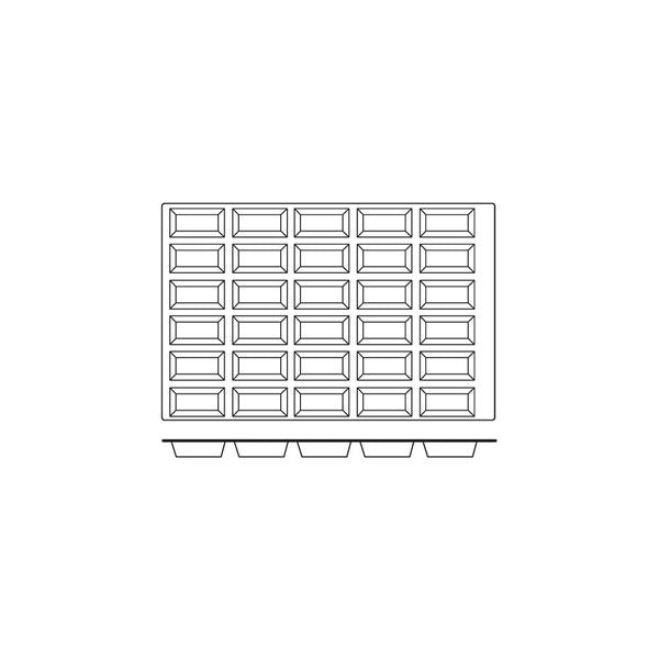 Silicon Mould-Mini Cake, 30-Cup, Cup Size: 99X49X30Mm/110Ml
