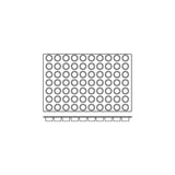 Silicon Mould-Mini Muffin, 70-Cup, Cup Size: 45X30Mm/40Ml