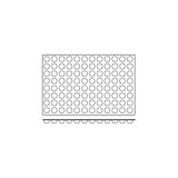 Silicon Mould-Mini Half Sphere, 96-Cup, Cup Size: 35X17.5Mm/11Ml