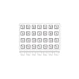 Silicon Mould-Sweet Corner, 28-Cup, Cup Size: 52X52X51Mm/102Ml