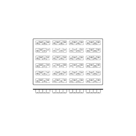 Silicon Mould-Kubriqub, 24-Cup, Cup Size: 118X30X32Mm/103Ml
