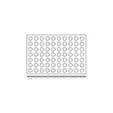 Silicon Mould-Mini Heart, 70-Cup, Cup Size: 36X39X16Mm/11Ml