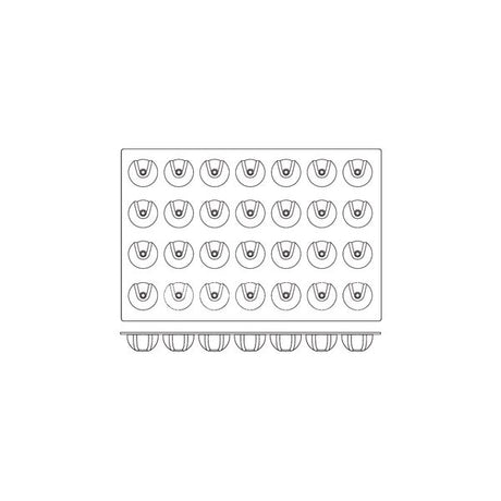Silicon Mould-Ecypse, 28-Cup, Cup Size: 70X37Mm/100Ml