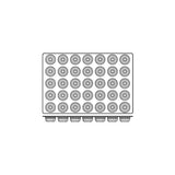 Silicon Mould- Gugelhupf, 35-Cup, Cup Size: 60X38Mm/90Ml