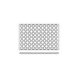 Silicon Mould-Florentine, 70-Cup, Cup Size: 45X10Mm/15Ml