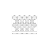 Silicon Mould-Waffle, 18-Cup, Cup Size: 90X24Mm/107Ml