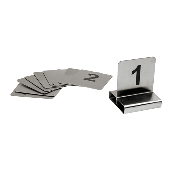 Flat Table Numbers-S/S | 70X60Mm | Set 1-10
