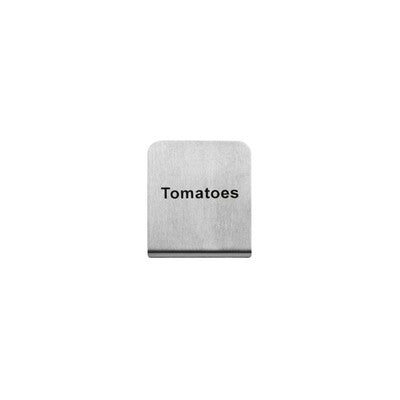 Trenton Stainless Steel Buffet Food & Beverage Label Signs (Assorted Titles)