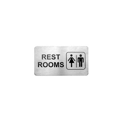 Trenton Stainless Steel Commercial Wall Sign & Door Plate (Multi-Style)