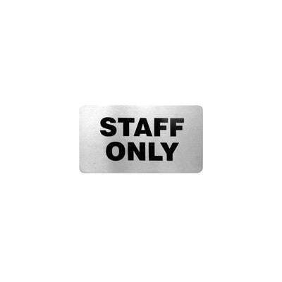 Trenton Stainless Steel Commercial Wall Sign & Door Plate (Multi-Style)