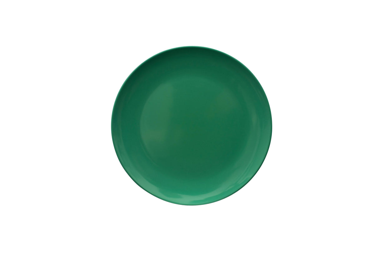 Single Colour Melamine Plate, 20cm - Forest Green
