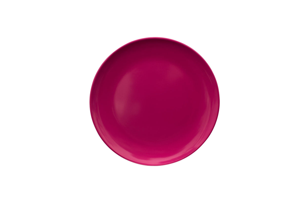 Single Colour Melamine Plate, 20cm - Fuchsia Pink