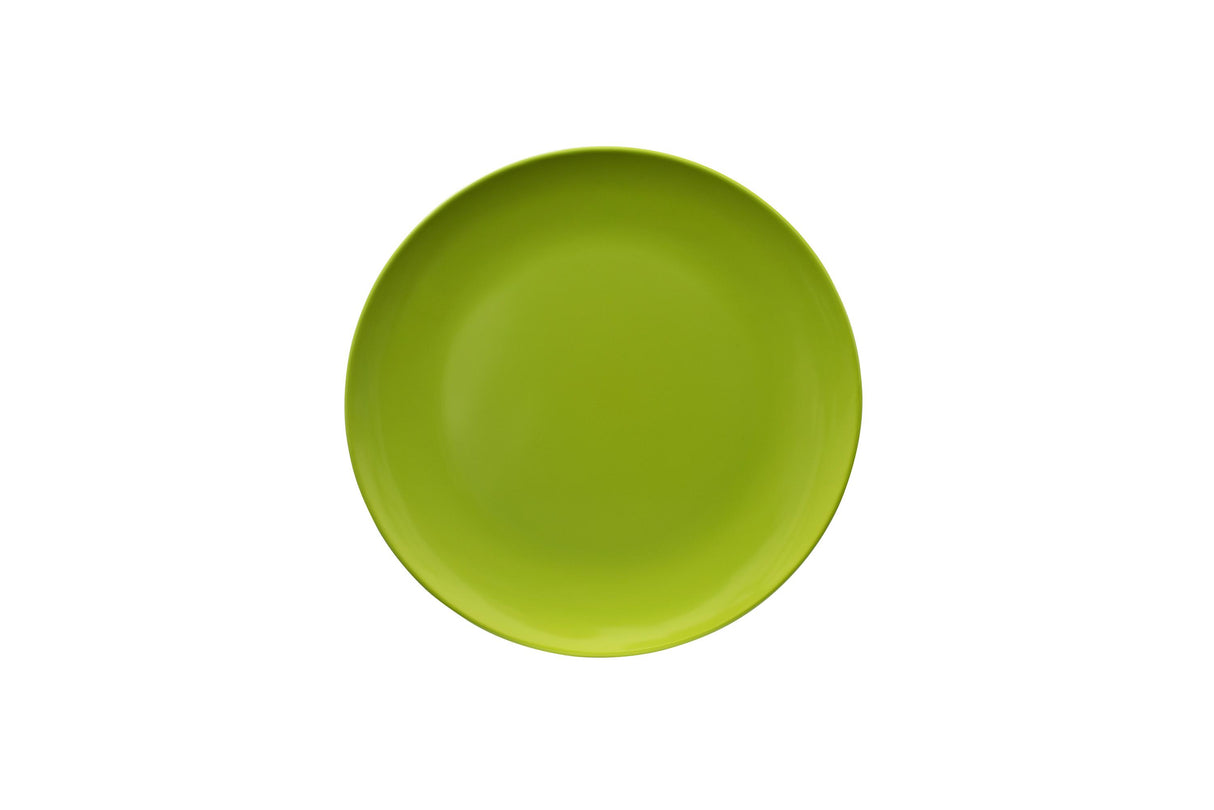 Single Colour Melamine Plate, 20cm - Lime Green