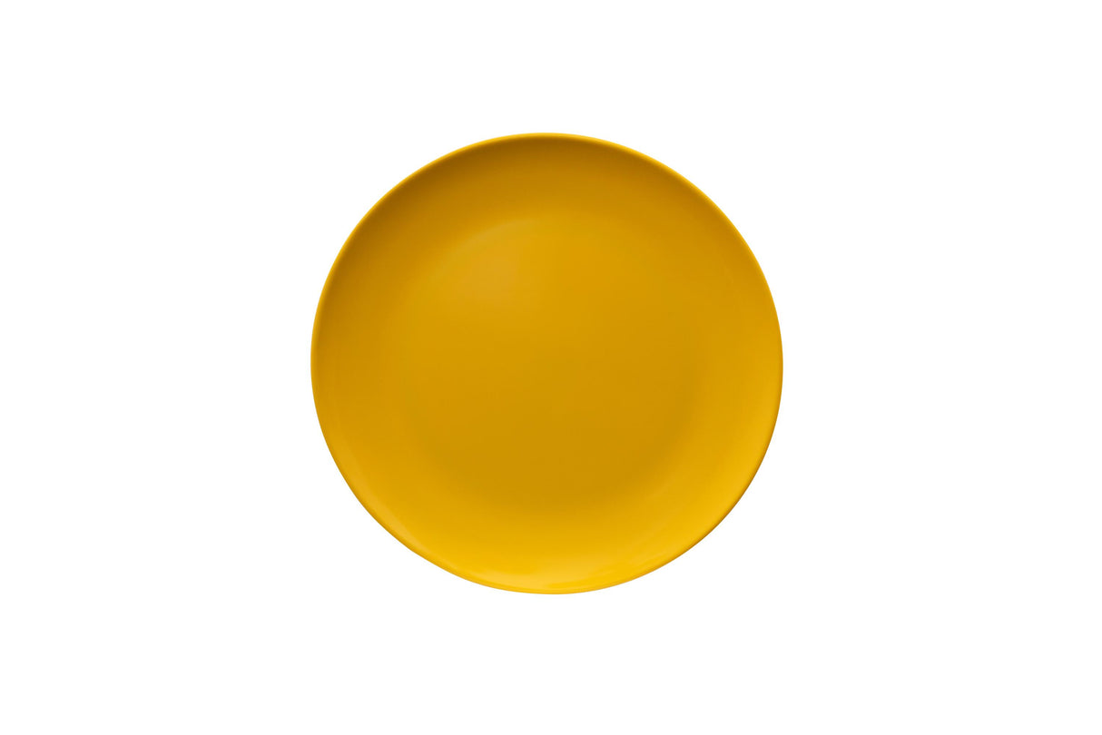 Single Colour Melamine Plate, 20cm - Yellow