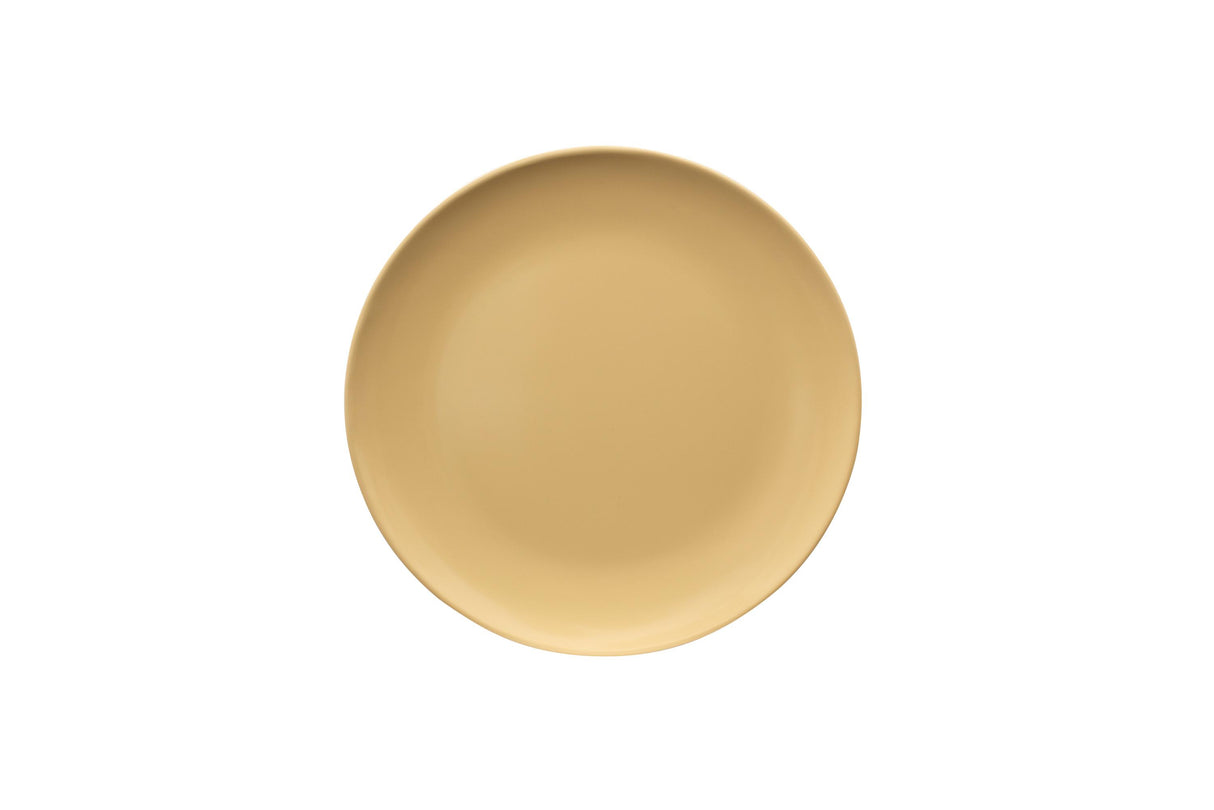 Single Colour Melamine Plate, 20cm - Buttercup