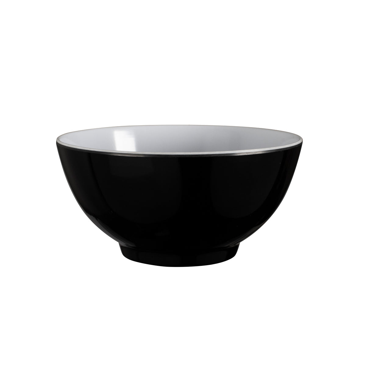 Two-Tone Melamine Bowl, 15cm - Black
