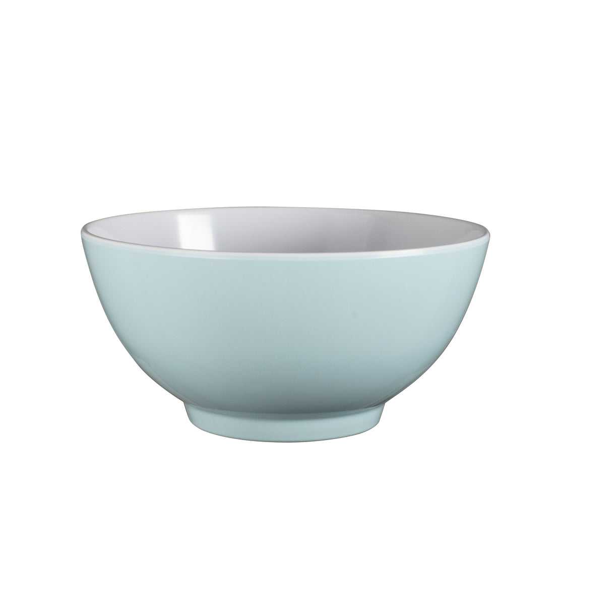 Two-Tone Melamine Bowl, 15cm - Duck Egg Blue