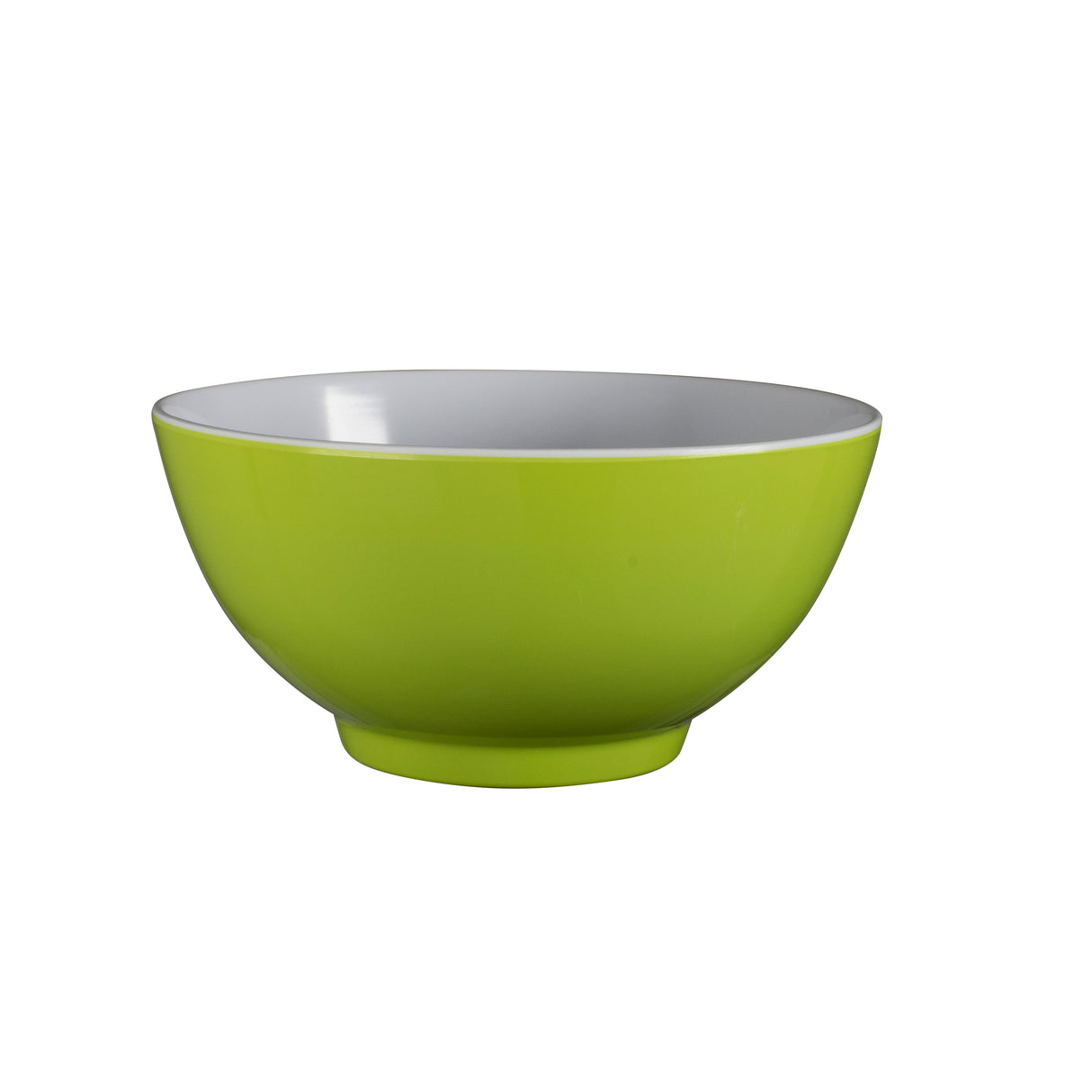Two-Tone Melamine Bowl, 15cm - Lime Green