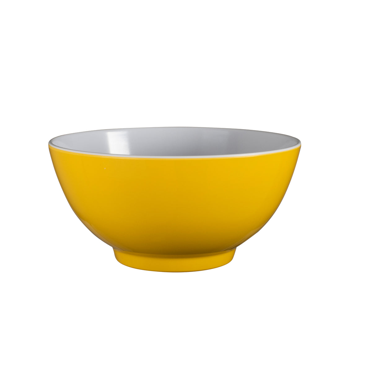 Two-Tone Melamine Bowl, 15cm - Yellow