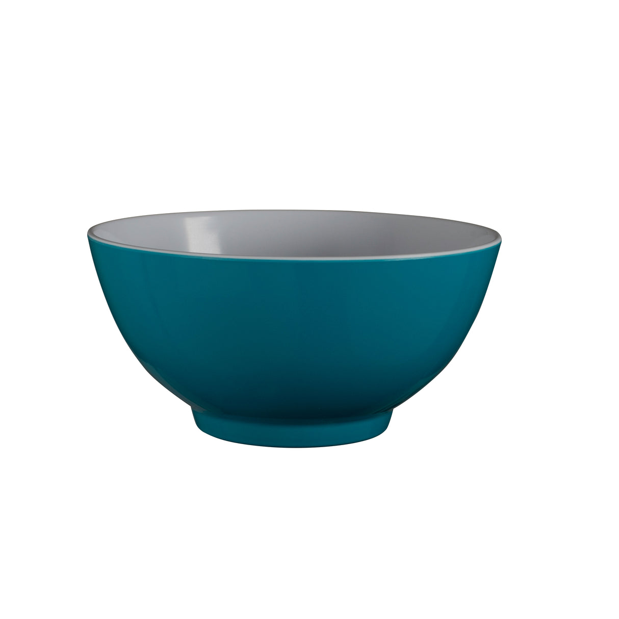 Two-Tone Melamine Bowl, 15cm - Teal
